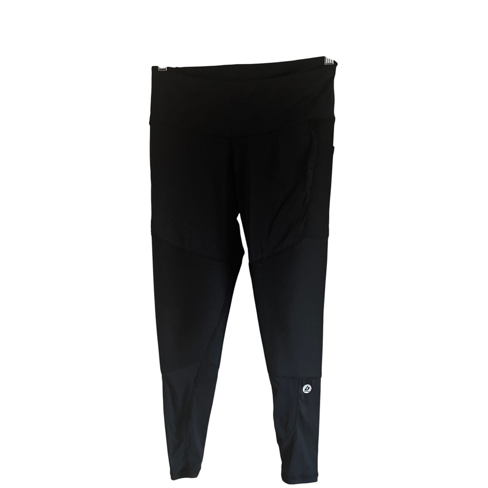 Bracelayer Womens Knee Support‎ Compression Leggings Size M KS1 Base Layer Black
